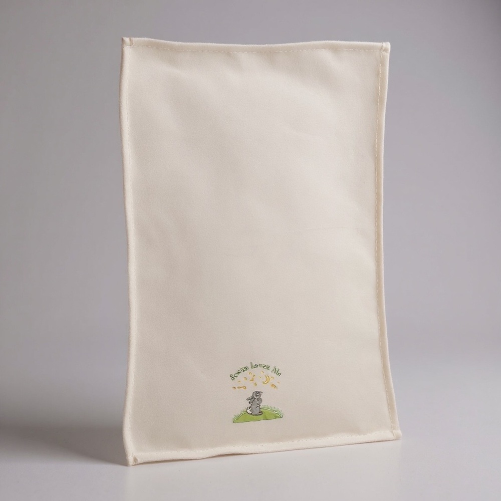 Super Soft Baby Blanket with “Jesus Loves Me” Embroidered